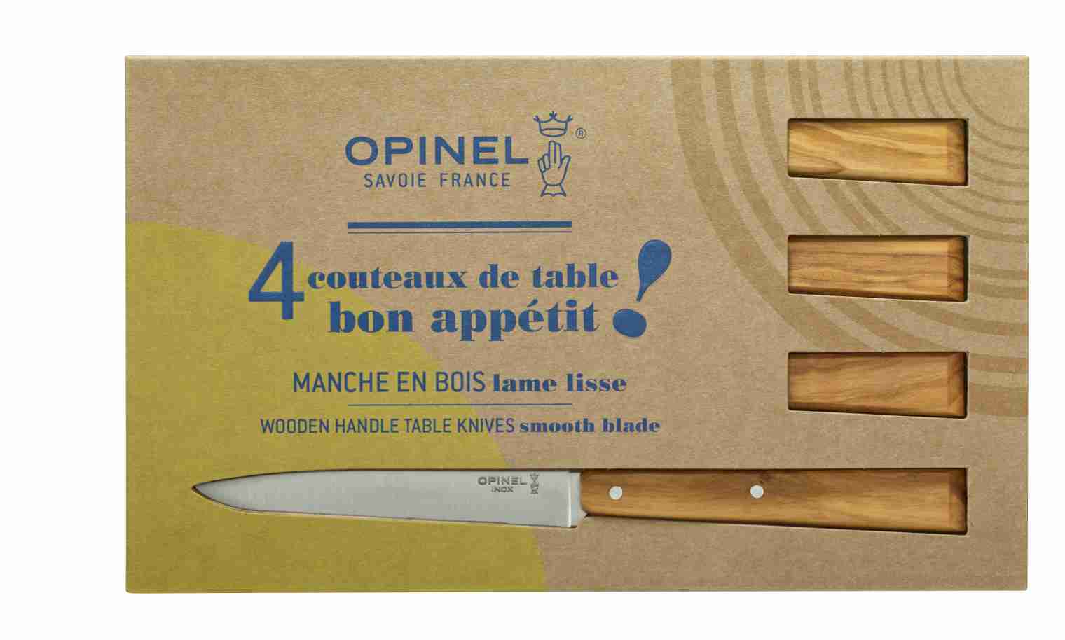 Opinel - Coffret de 4 couteaux de table bon appétit sud - Cuisines et  confidences