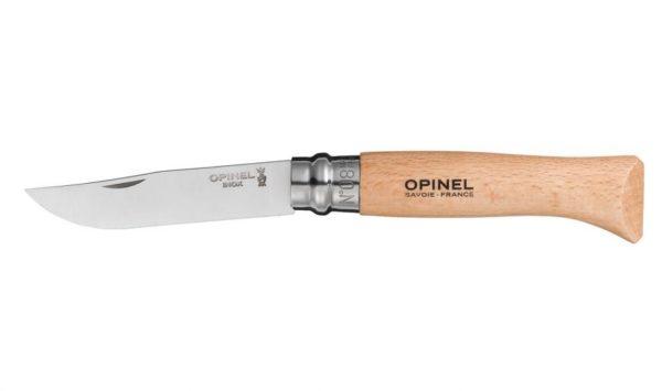 Opinel couteau n8 hêtre inox